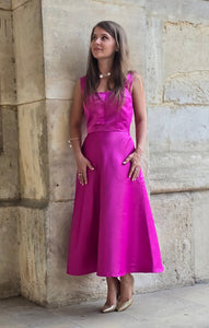 Pink tafta dress